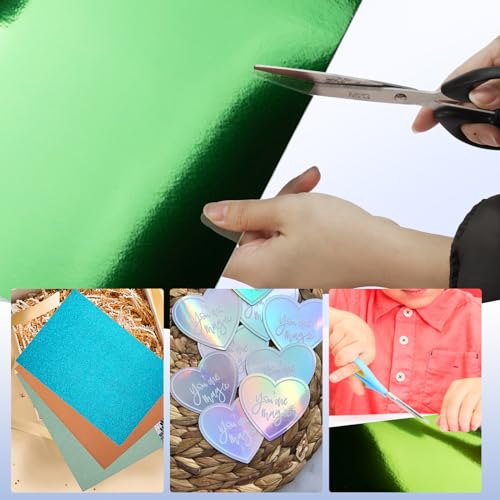 30 Pack Metallic Glitter Cardstock Paper Sheets 250gsm/92lb 6×8inch | Foil Mirror Shimmering Paper 250gsm/92lb For Arts and Crafts, Decorative, Weddings & Birthdays Invitations - style: Metallic+Glitter