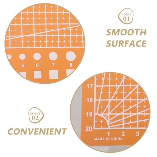VILLCASE A4 Double-sided Cutting Mat for Crafts and Artist Carving, Orange Small Craft Cutting Board 30×22cm, Precision Sewing and DIY Work Mat for Hobbyists