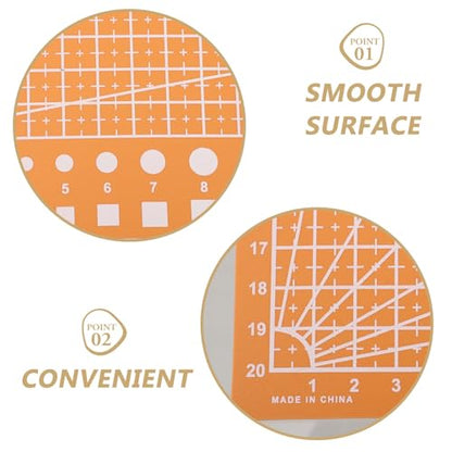 VILLCASE A4 Double-sided Cutting Mat for Crafts and Artist Carving, Orange Small Craft Cutting Board 30×22cm, Precision Sewing and DIY Work Mat for Hobbyists