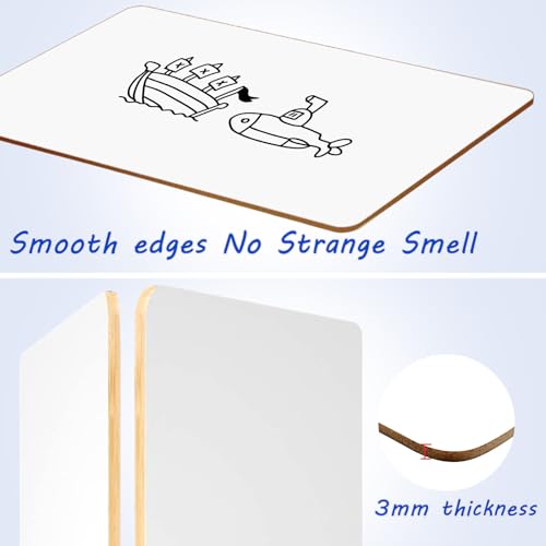 20 Pack Double Sided Dry Erase Board Classroom Pack 12'' x 9'' Small Whiteboards for Office Teachers Students Schools Supplies Thickness 3mm Mini Answer Paddles Easy to Wipe - size: 20 pack