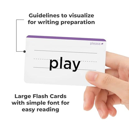 106 Sight Words Flash Cards Kindergarten for Ages 4-5, Dolch & Fry Sight Word Reading Games, Homeschool Supplies for Preschool with 7 Educational Game Ideas