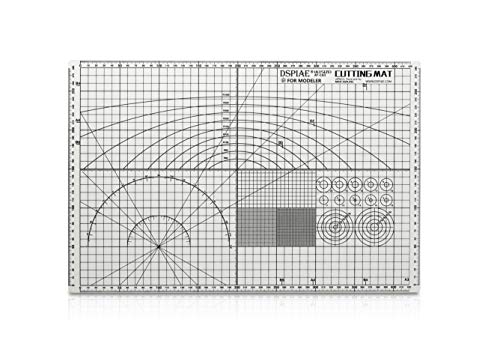 DSPIAE at-CA3 (A3 Size) Cutting Mat with Scale Plate and Ruling on The Surface