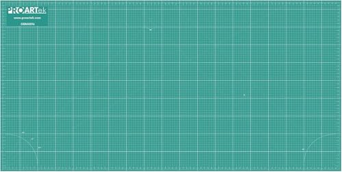 Proartek PK00014 Model GBM4896 Series 48" x 96" Dark Professional Cutting Mat; Double-Sided; Self-Healing; For Graphic Arts, Hobbies, Sewing, Scrapbooking, and other Cutting Projects - size: 96"L x 48"W