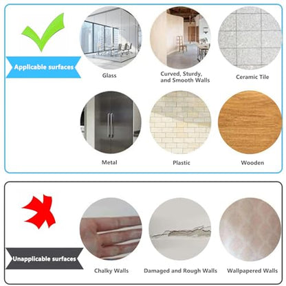 Self-Adhesive Dry Erase Whiteboard Sticker, 70.86" x 35.43" Magnetic Receptive White Board Wall Film, No Ghosting, Easy Write & Clean | Peel & Stick for Office, Home & Classroom,Incl. Accessories - size: 70.86" x 35.43"