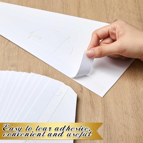 Marspark Poster Stand Self Stick Easel Back Poster Board Stand Convenient Peel and Stick Self Adhesive Easels Display Cardboard Sign (10 Inch,White,12 Pack) - color: White, size: 10 Inch