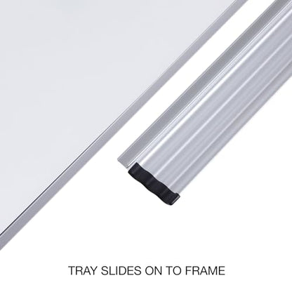 Universal 44624 Dry Erase Board, Melamine, 36 x 24, Aluminum Frame - size: 36"W x 24"H, style: 44624