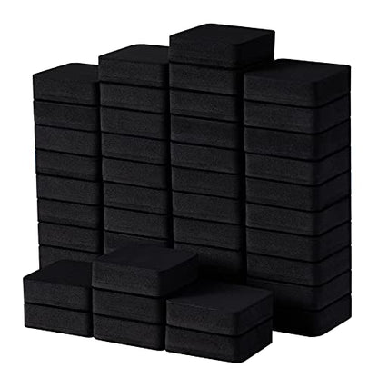 Favourde 48 Pack Magnetic Whiteboard Dry Erase Erasers Chalkboard Cleansers for Classroom, Home and Office (Black) - color: Black