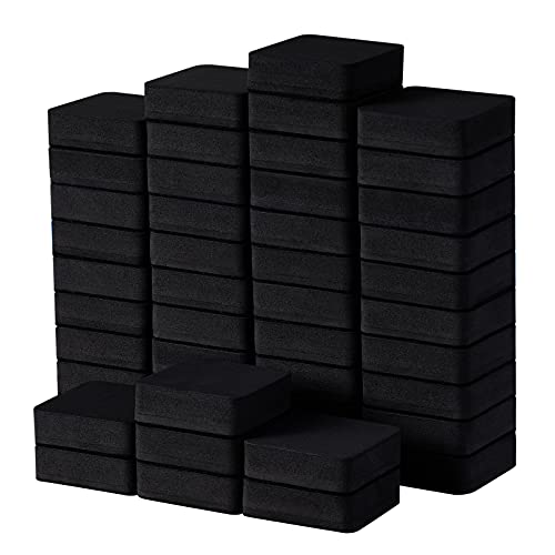Favourde 48 Pack Magnetic Whiteboard Dry Erase Erasers Chalkboard Cleansers for Classroom, Home and Office (Black) - color: Black