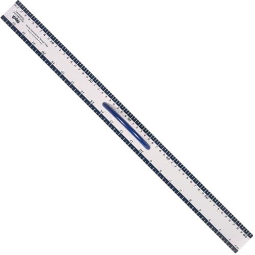 LEARNING ADVANTAGE Magnetic Dry Erase Straight Edge - 24” - Jumbo Teaching Ruler - Measurement Tool for Whiteboards and Chalkboards