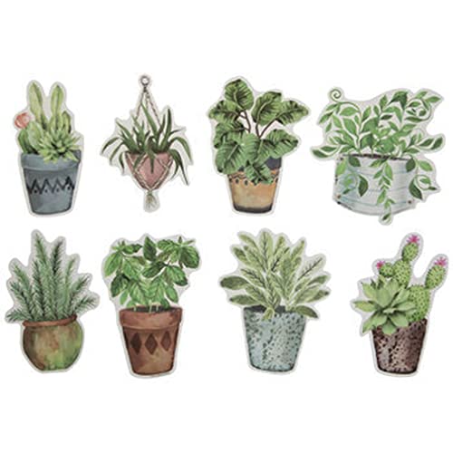 Potted Plant Cutout Shapes - 32 Pieces - for Craft, Decor, Scrapbooking, and More
