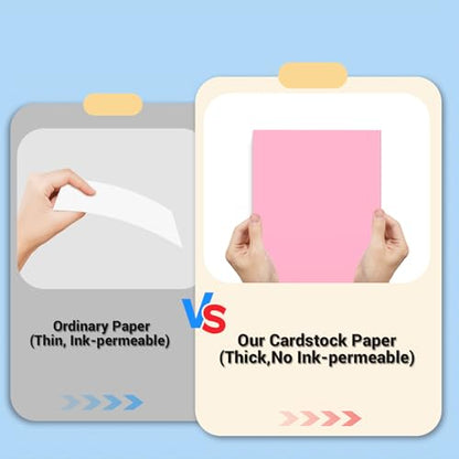 Cardstock 8.5 x 11, Thick Printer Paper 75 lb/200 gsm, 40 Sheets Card Stock Pink, Heavy Card stock, Art CardStock Paper for Invitations, Diy Cards, Business Cards, Menus, Crafts, Drawing etc - color: Pink, size: 8.5x11 IN-40 Sheets