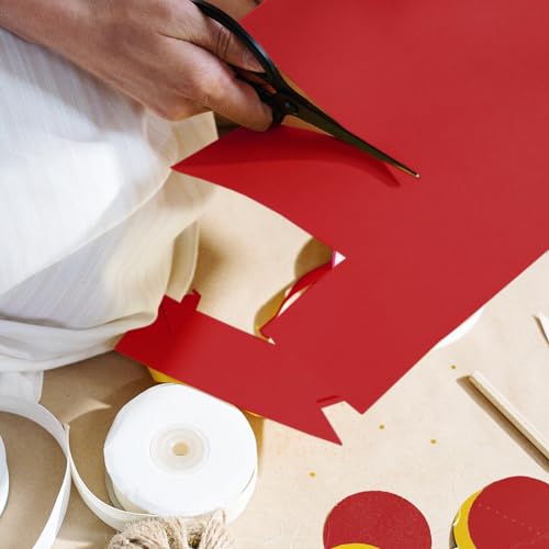 100 Sheets Red Cardstock 8.5 x 11 65lb Printer Paper, Goefun Red Card Stock Paper for Christmas, Invitations, Cards Making and Craft - color: red