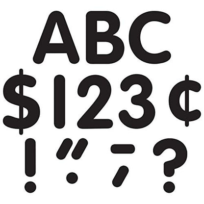 Teacher Created Resources Black Classic Font 4-Inch Letters Uppercase Pack (5376)