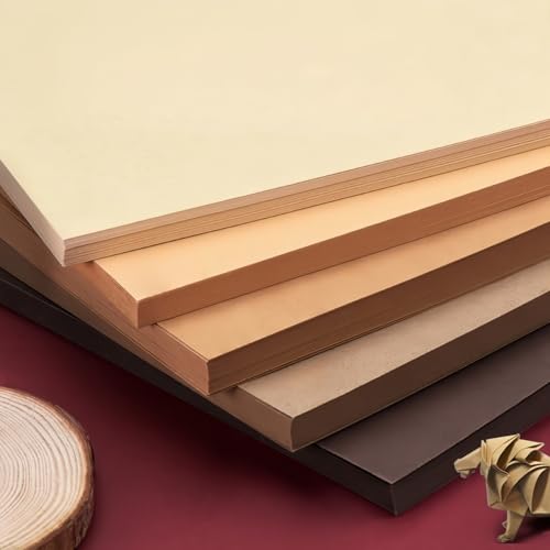 KYMY Brown Colored Cardstock Paper, 30 Sheets A4 Heavy Weight Card Stock 92lb/250gsm, 5 Assorted Brown Shades Thick Cardstock for Crafts, Card Making, Invitations, Scrapbooking, Printing, DIY Project - color: Brown