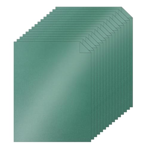 Silunkia 100 Sheets Christmas Green Shimmer Cardstock 8.5 x 11 Craft Paper, 75lb Premium Paper Card Stock for DIY Card Making, Greeting Cards, Invitations, Birthday Decorations - color: Green, size: 100 Sheets