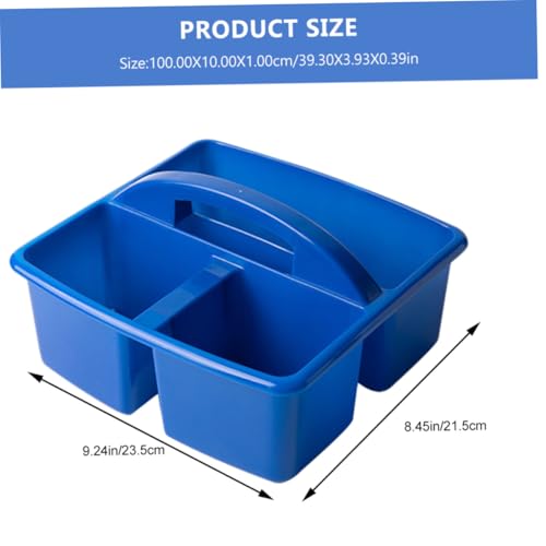 Zerodeko Art Organizer Handle Multi-compartment Classroom Storage Basket for Painting Tools Stationery and Craft Supplies Lightweight and Portable Storage for Home and School