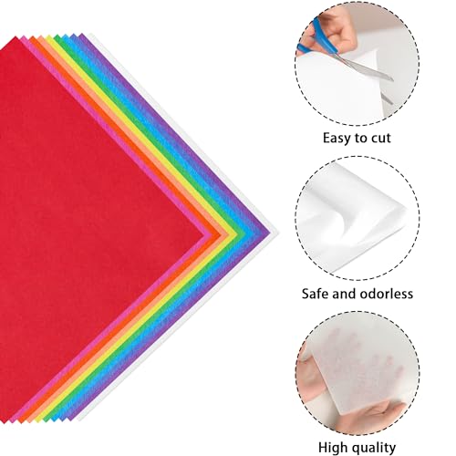 120 Sheets 20" x 20" Rainbow Tissue Paper for Gift Bags DIY Craft Wedding Birthday Holiday Mother's Day Party Tissue Paper Bulk