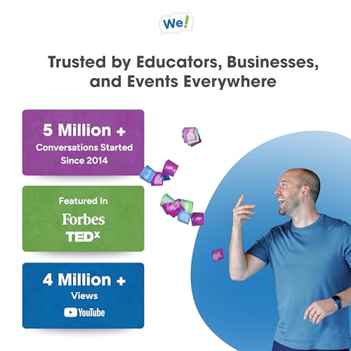 We! Connection Toolkit - Conversation Cards, Group Cohesion Deck, Icebreaker Book & Team Building Games/Activities for Work, Class & Events – Group Engagement Kit for Meaningful Connections - color: Connection Toolkit