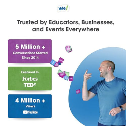 We! Connection Toolkit - Conversation Cards, Group Cohesion Deck, Icebreaker Book & Team Building Games/Activities for Work, Class & Events – Group Engagement Kit for Meaningful Connections - color: Connection Toolkit