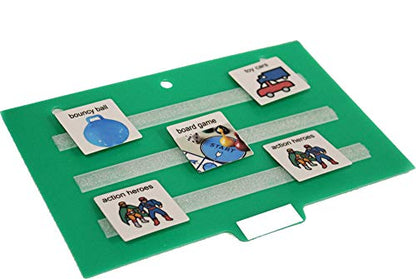 Smile4autism Small 5x8” Tools Perfect to Keep Your Loose Visual Picture Cards Organized. Autism, ABA, ADHD, Language & Apraxia Aspergers - size: Small, style: Divider: Soft Strips