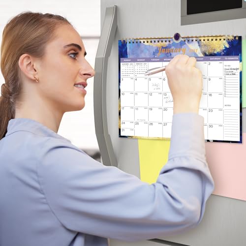 Lbylyhxc 2026-2027 Calendar - Includes July 2026 to December 2027-18 Monthly Wall Calendar 2026 - 2027, 11 x 8.5 Inches.Thick Paper with Julian Dates and Block for New Year and Christmas Presents (Calendar 2026-2027 Inks) - color: Calendar 2026-2027 Inks