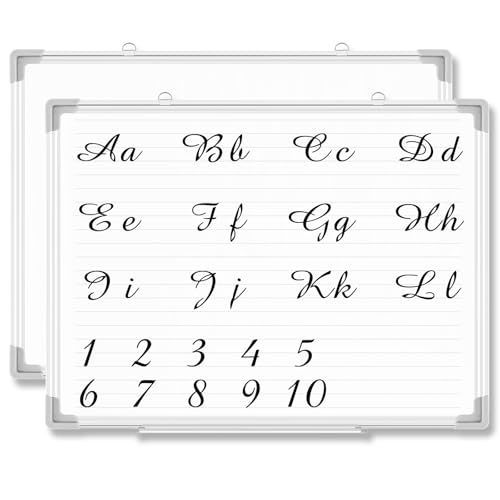 Lincia Magnetic Dry Erase Whiteboard with Lines, 24" x 18" White Board Planner for Wall, Planning Board Ruled Dry Erase Whiteboard with Aluminum Frame for Back to School Classroom Home Office(Line) - style: Line