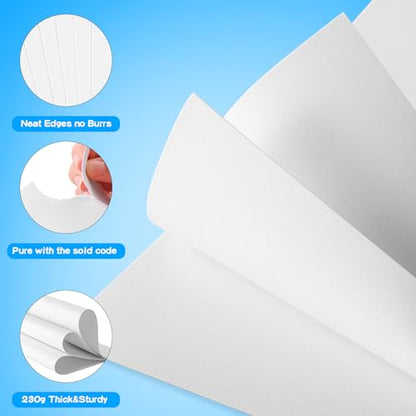 30Pcs Poster Board VinTS 11.7x16.5 Inches White Poster Paper, 230G Thickness Poster Board Bulk, Blank Graphic Display Board for School Arts, Classroom Crafts, exhibits and Notices (Pack of 30) - color: White, size: 30 Pack 11.7x16.5