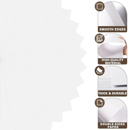 20 Sheets White Cardstock 12" x 12" Card Stock 250gsm/92lb Thick Construction Paper for Cricut, Scrapbook, Crafts, Card Making UAP34WH20 - color: White