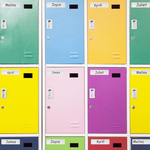 80 Pack Adhesive Pockets 1x4 Inch Labels for Storage Bins Clear Plastic Index Card Holder, Label Holder with Top Open for Loading Tote Labels for Organizing Bins Box Drawer, Contains 80 Index Card