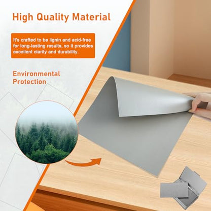 Guakicae 100 Sheets Grey Cardstock 8.5 x 11 Certificate Paper, 75lb Thick Gray Card Stock Printer Paper for Wedding, Crafting, Memus, Making Cards，Invitations - color: Grey, size: 100 Sheets