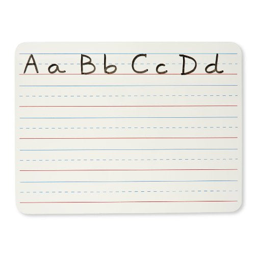 Charles Leonard Dry Erase Board, Two Sided, Lined/Plain, 9" x 12" (35120) - color: Plain & Lined, size: 9"W x 12"H, style: 2-Sided Masonite Board