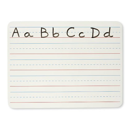 Charles Leonard Dry Erase Board, Two Sided, Lined/Plain, 9" x 12" (35120) - color: Plain & Lined, size: 9"W x 12"H, style: 2-Sided Masonite Board