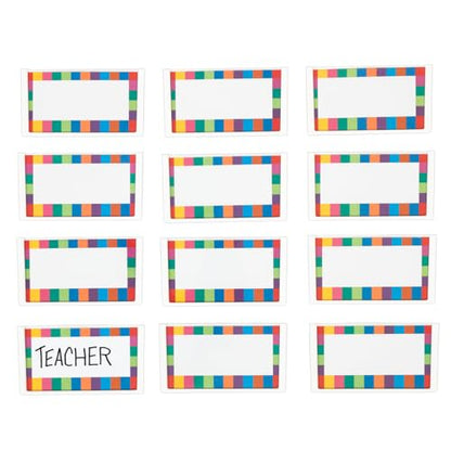 Really Good Stuff Basket and Bin Label Holders with Labels - 12 Pack - Storage for Classroom Organization - Plastic Label Clip & Holder for Baskets - Clear and Durable - style: Labels with Holders, Set of 12