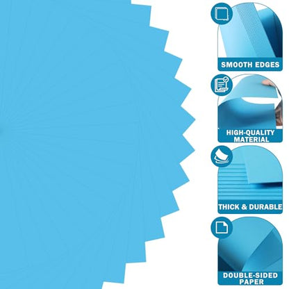 20 Sheets Lake Blue Cardstock 12" x 12" Card Stock 250gsm/92lb Thick Construction Paper for Cricut, Scrapbook, Crafts, Card Making UAP34BL20 - color: Lake Blue