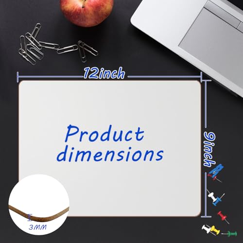 20 Pack Double Sided Dry Erase Board Classroom Pack 12'' x 9'' Small Whiteboards for Office Teachers Students Schools Supplies Thickness 3mm Mini Answer Paddles Easy to Wipe - size: 20 pack