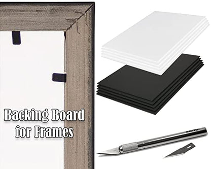 3/16" White 1 Side Self Adhesive Foam Core Boards 8.5x11-25 Pack. Many Sizes Available. Acid Free Craft Poster Board for Signs, Buffered Presentations, School, Office and Art Projects - size: 8.5x11 25 Pack