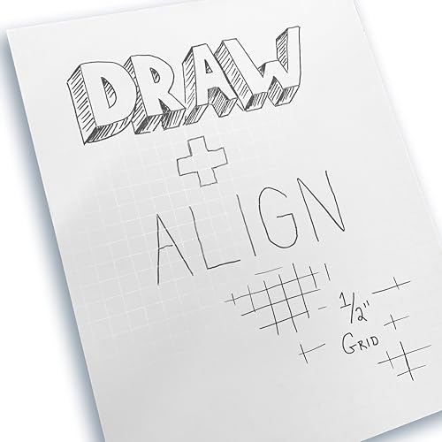 Flipside Products 11" x 14" Fade-Line White Poster Foam Board 3/16'' Thick, 1/2" Subtle Grid Lines for Alignment & Visual Layouts, Arts, and Crafts, Pack of 25 - style: 25 Pack