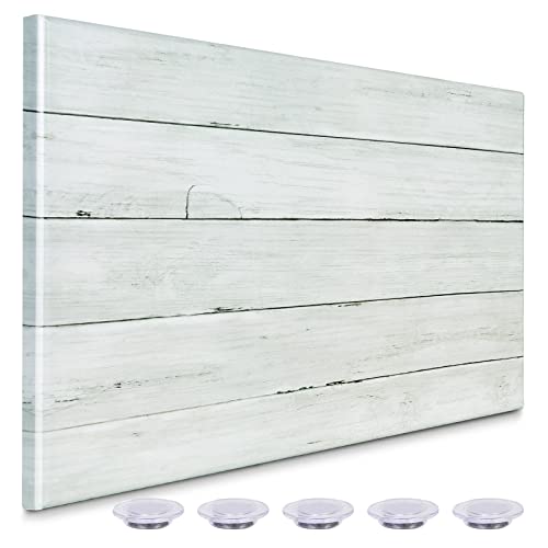 Wooden Planks Print Magnetic Surface Dry Erase Board, 30 x 20 inches Decorative White Board for Wall with Design, Frameless Dry Erase Board for Wall（Plank,5075,1pc） - color: Plank, size: 29.5in x19.6in