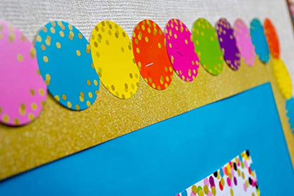 Teacher Confetti Circles Die-Cut Border Trim