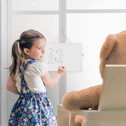 Small White Board 9X12, Small Dry Erase Board Magnetic with Marker, 2 Pack Whiteboard Dry Erase Double Sided MIni Whiteboard, Lapboard Ideal for Homeschool, Office, Classroom White Boards for Kids - size: 2 Pack 9x12