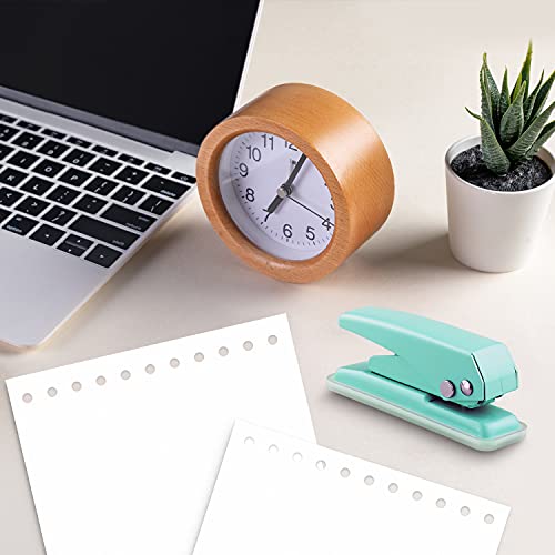 Single Hole Puncher, 1/4" Hole, 20 Sheet Capacity, Green, 1 Pack | Metal Paper Punch with Skid-Resistant Base, for Paper, Chipboard, Art Project - color: Green