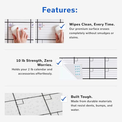 Yearly Large Dry Erase Calendar for Wall 36x48, 12 Office Annual, Erasable Month, Rolled Whiteboard White Board, Year Calendar Planner Giant Family for Dry Undated Classroom Erase Wall Reusable - size: 12 Month Large (36 x 48 inch)