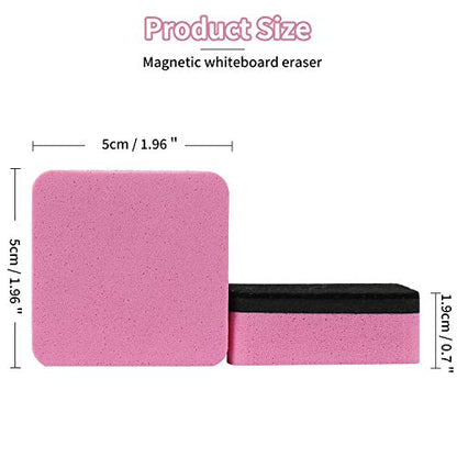 Dry Erase Erasers, 48 Pack Magnetic Whiteboard Eraser Chalkboard Eraser Dry Eraser for Classroom Office and Home (48pcs 4Colours) - color: 48pcs 4colours