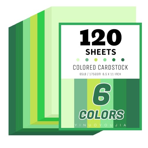 green cardstock paper (Green, 120 Sheets)