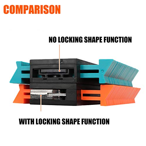 Saker Contour Gauge Profile Tool- Adjustable Lock-Precisely Copy Irregular Shape Duplicator -Father's Day Gift for Irregular Welding Woodworking Tracing -Tool for DIY Handyman, Construction (10INCH) - style: 10INCH FATHER'S DAY