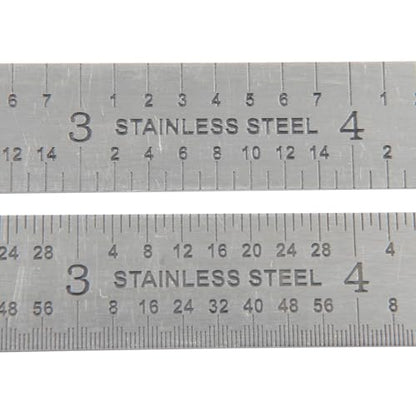 HHIP 4906-0162 3R Flex Rule, Graduations 1/32, 1/64, 10ths & 50ths, 8" Length X 1/2" Width - size: 8" 3R, style: HHIP - Flex