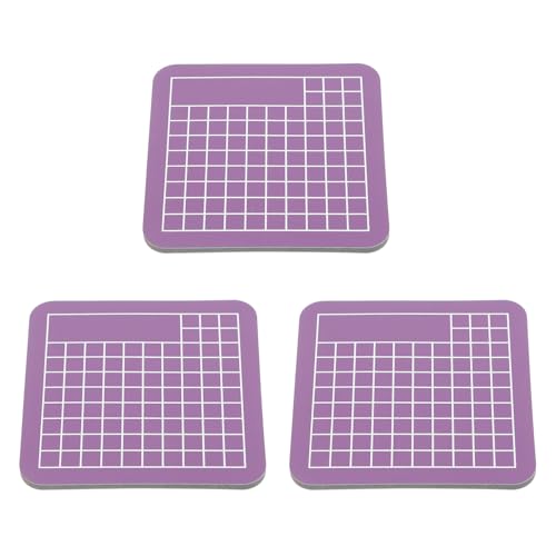 FOMIYES 3Pcs Mini Purple Double-sided Cutting Mats for Crafts DIY Engraving Art Mat Protective Crafting Surface for Paper Sewing Leather Model Making and Scrapbooking