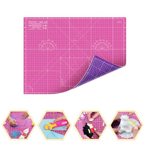 Self Healing Cutting Mat A2 18"x24" – Double Sided 5-Ply Craft Mat for Sewing, Quilting, Fabric, Scrapbooking – Pink/Purple - color: Pink, size: A2 (18" x 24")