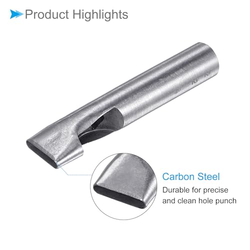 Hollow Punch, 4mm x 22mm Hole, 45# Steel Oval Shaped Gasket Tool - (Applications: for Leather DIY Leathercraft Wallet) - size: 4mm x 22mm