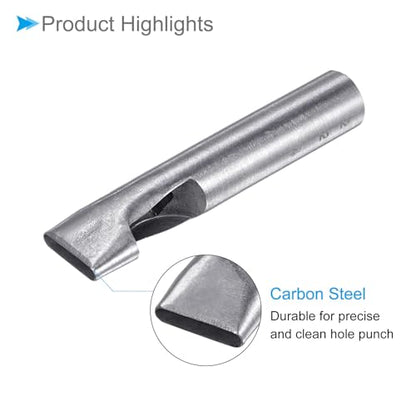 Hollow Punch, 4mm x 22mm Hole, 45# Steel Oval Shaped Gasket Tool - (Applications: for Leather DIY Leathercraft Wallet) - size: 4mm x 22mm